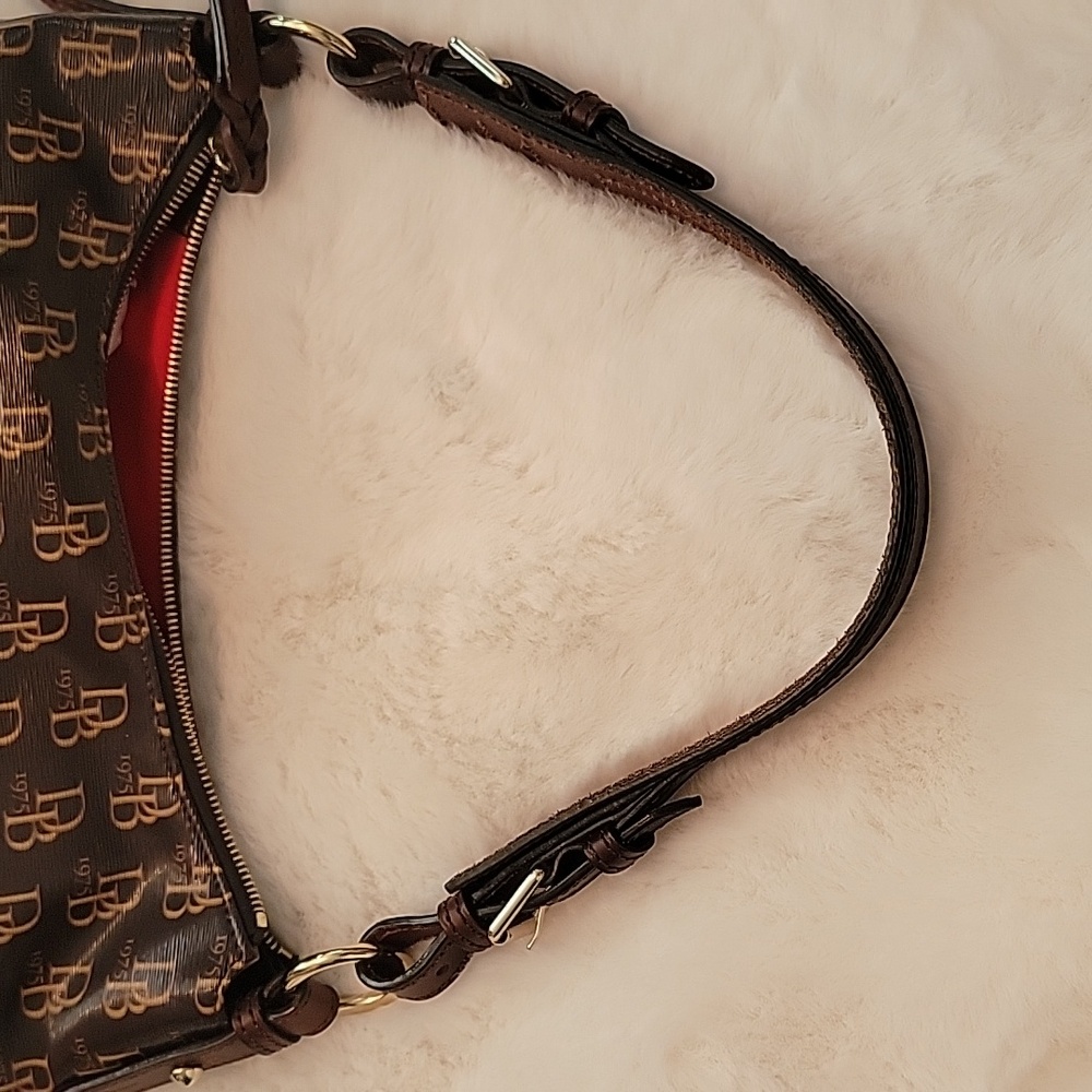Dooney & Bourke Brown Leather Bag - Picture 5 of 7